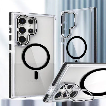 Two-color Xuncai For S25 ULTRA Phone Case Colorful Hardware Magnetic Suction