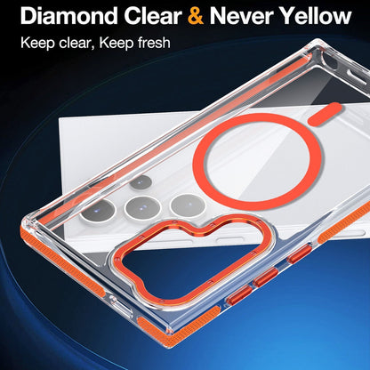 Two-color Xuncai For S25 ULTRA Phone Case Colorful Hardware Magnetic Suction