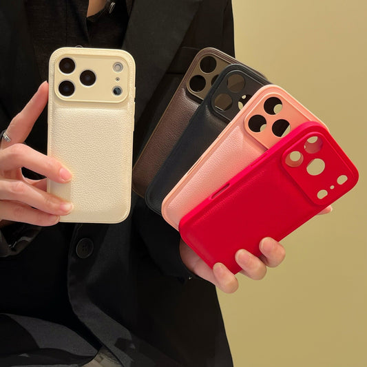 Autumn And Winter Soft Litchi Grain Leather Suitable Phone Case - Hifi Wireless