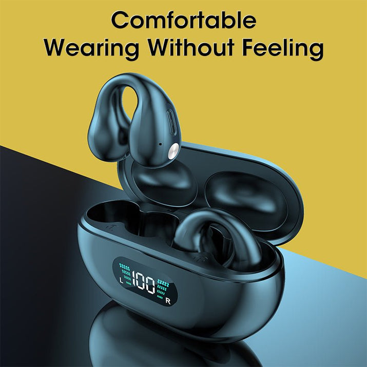 Bone Conduction Headphones TWS Earbuds Ear Clip Bluetooth 5.3 Touch Wireless Earphone In - Ear Bass HIFI Sports Headset - Hifi Wireless
