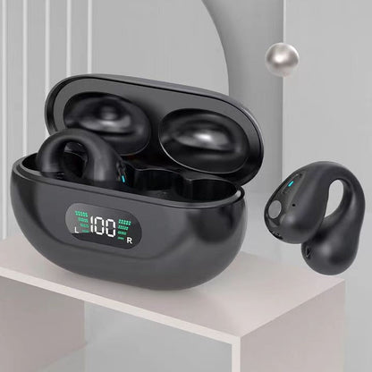 Bone Conduction Headphones TWS Earbuds Ear Clip Bluetooth 5.3 Touch Wireless Earphone In - Ear Bass HIFI Sports Headset - Hifi Wireless