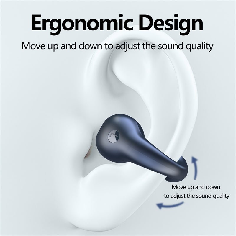 Bone Conduction Headphones TWS Earbuds Ear Clip Bluetooth 5.3 Touch Wireless Earphone In - Ear Bass HIFI Sports Headset - Hifi Wireless
