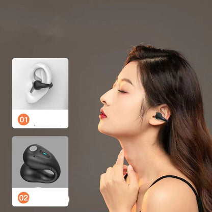 Bone Conduction Headphones TWS Earbuds Ear Clip Bluetooth 5.3 Touch Wireless Earphone In - Ear Bass HIFI Sports Headset - Hifi Wireless