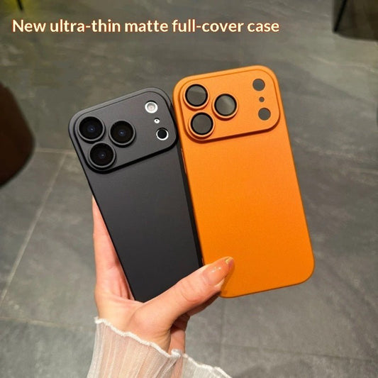Built In Camera Phone Case With Skin Friendly Frosted Finish Full Coverage Drop Proof Ultra Thin PC Hard Shell - Hifi Wireless