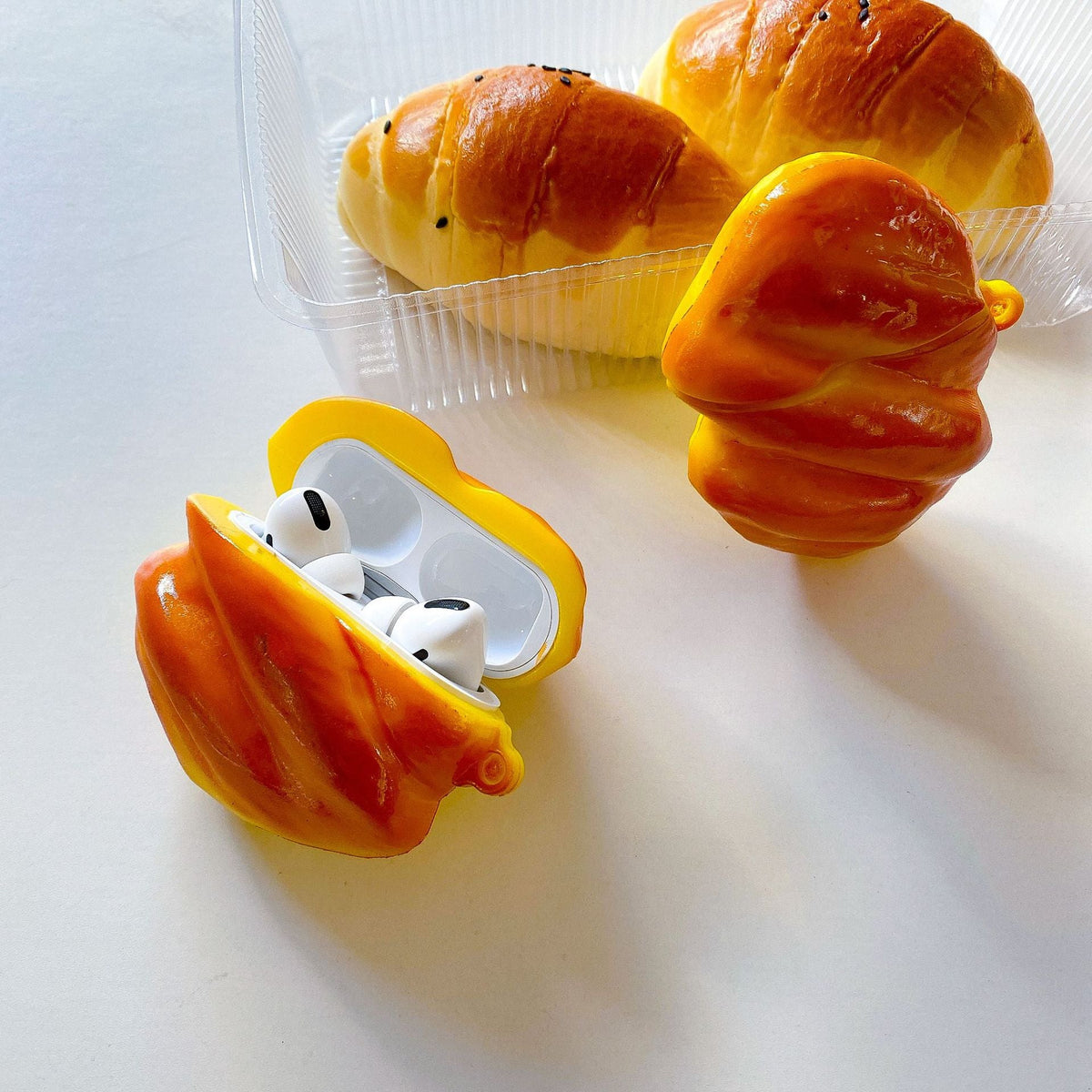 Creative Simulation Bread Airpods1 2 Generation Headphone Cover - Hifi Wireless