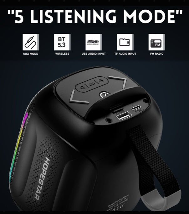 Hopestar - Party 300 Mini Portable Bluetooth Speaker - Hifi Wireless