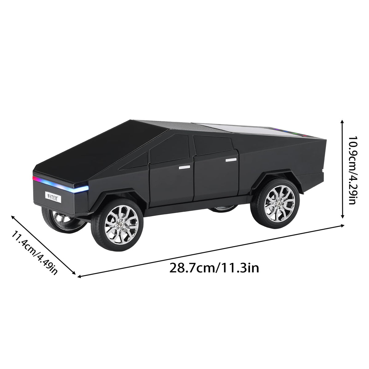 WS - 580 Bluetooth Pickup Truck Portable Speaker With Display, High - definition Sound, TWS Pairing, FM Radio, Built - in Microphone For Hands - free Calls, A Surprising Gift For Car Enthusiasts - Hifi Wireless